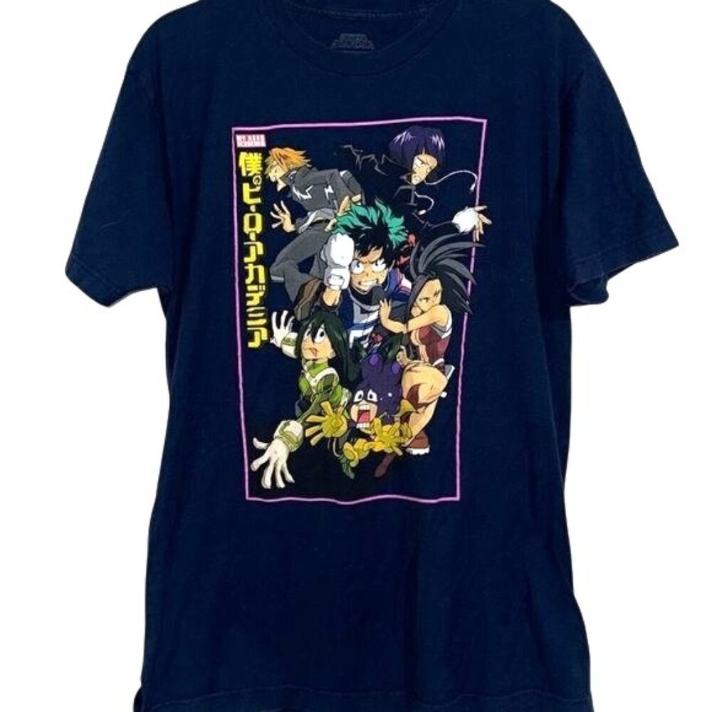 My Hero Academia Anime Graphic T-Shirt Funimation Licensed Unisex L 100% Cotton